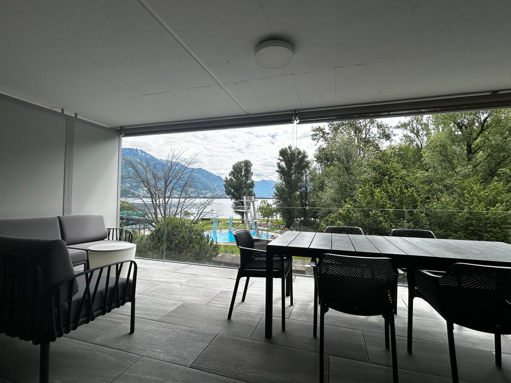 Family Apartment, Near The Beach Whit Private Park Locarno Exterior photo